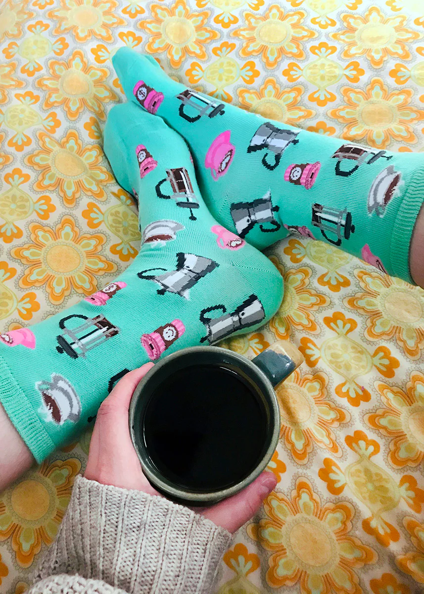Coffee Break Women's Crew Socks - Image 3