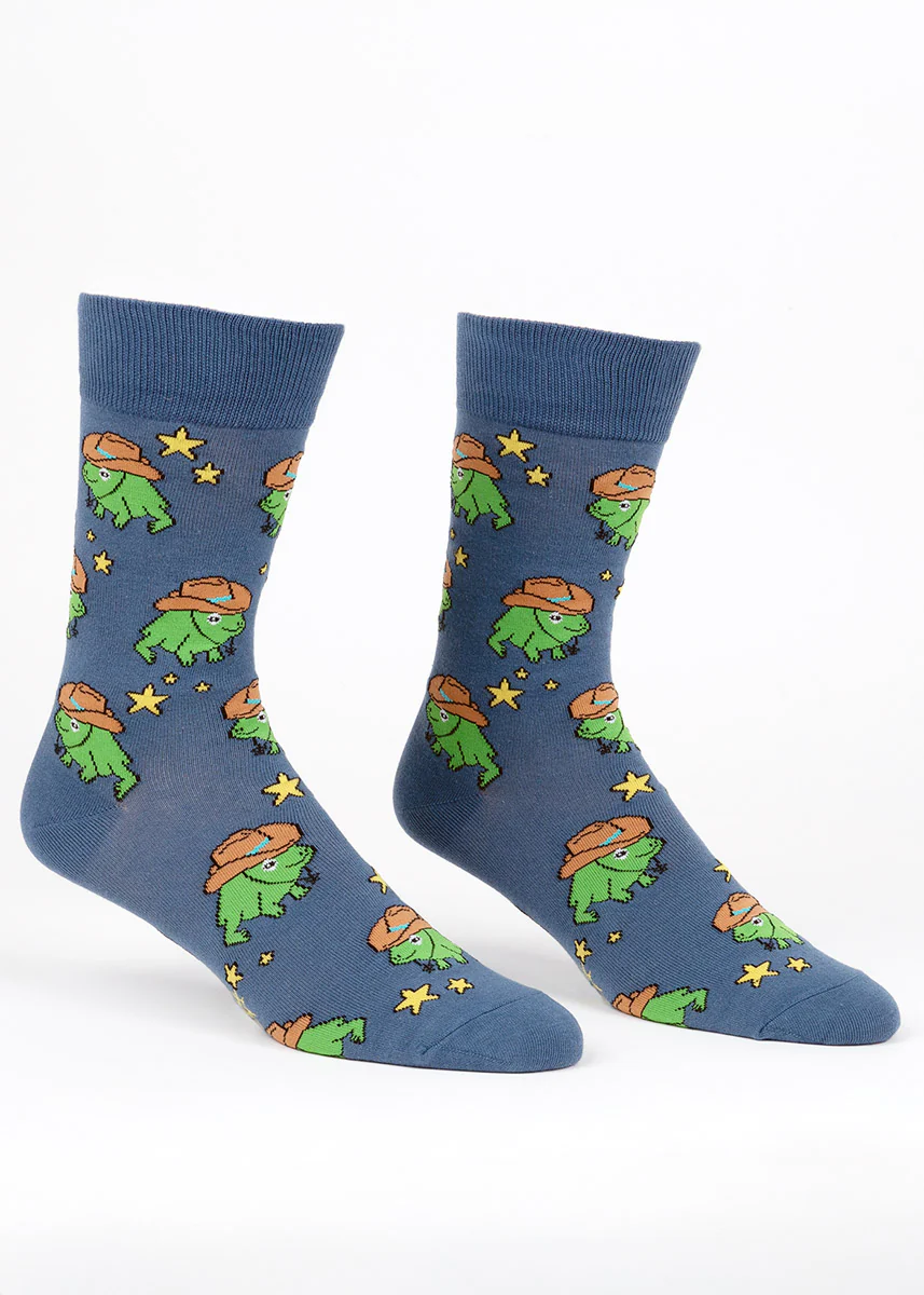 Cowboy Frog Men's Socks