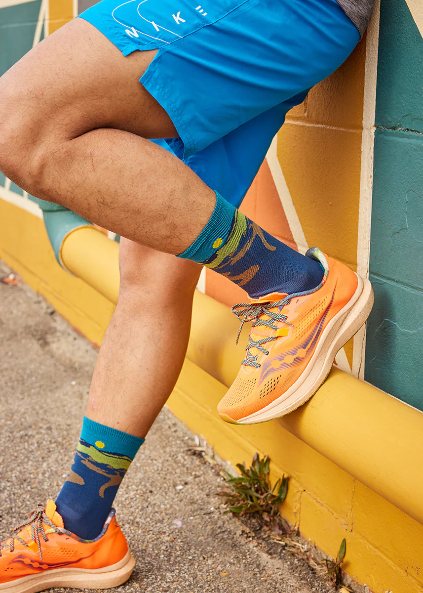Men's Midnight Ridge Runner Ultra-Lightweight Wool Socks - Image 2
