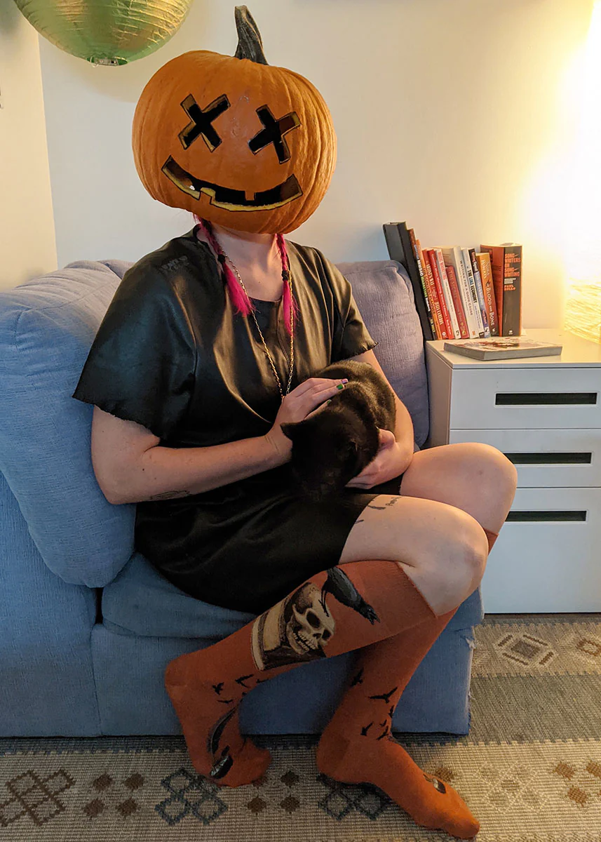 Nevermore Roll-Top Knee Socks - Image 3