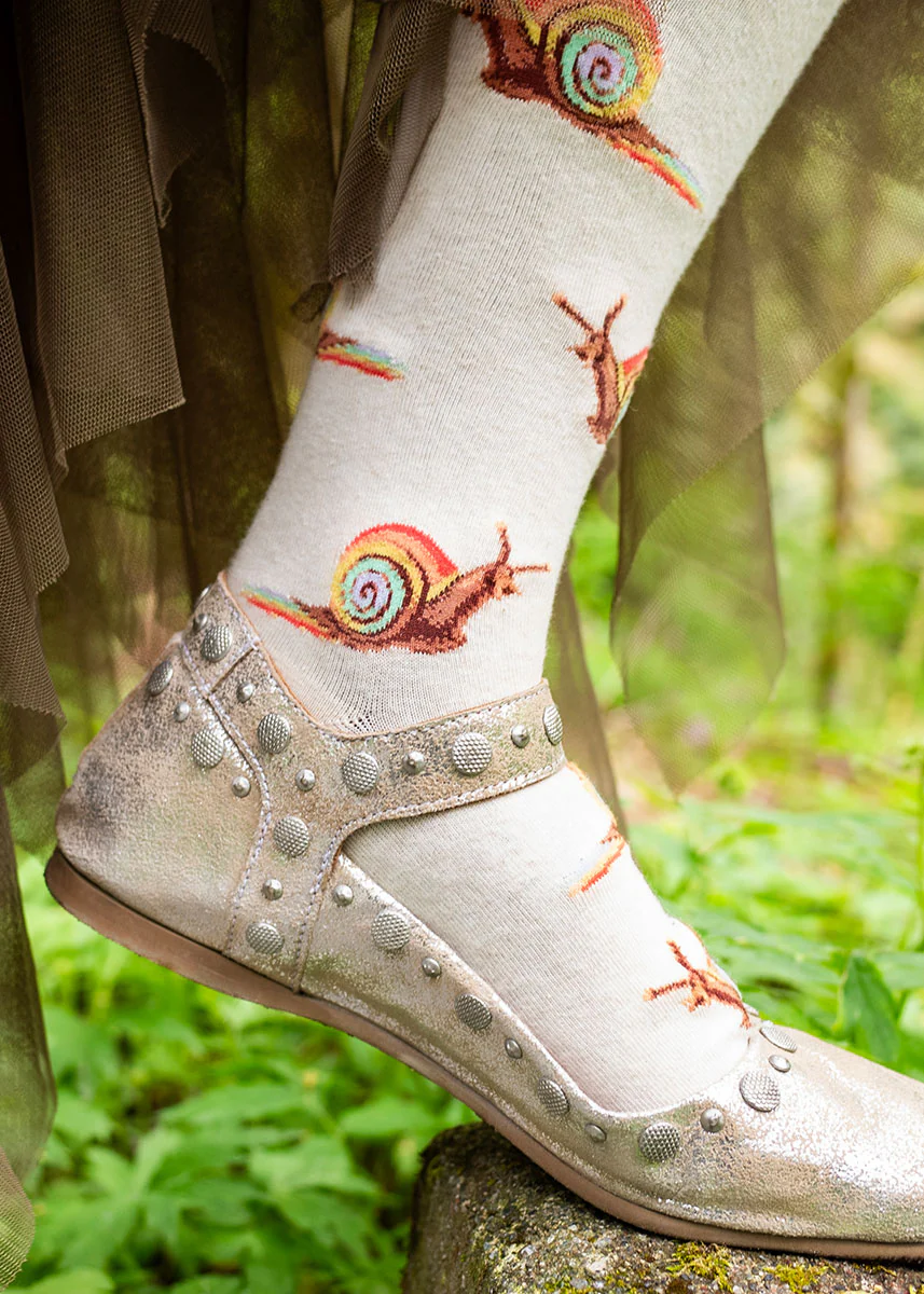 Rainbow Snail Knee Socks - Image 2