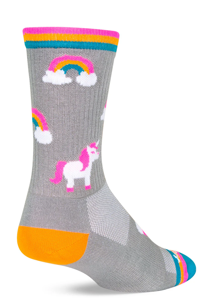 Rainbow Unicorn Crew Socks