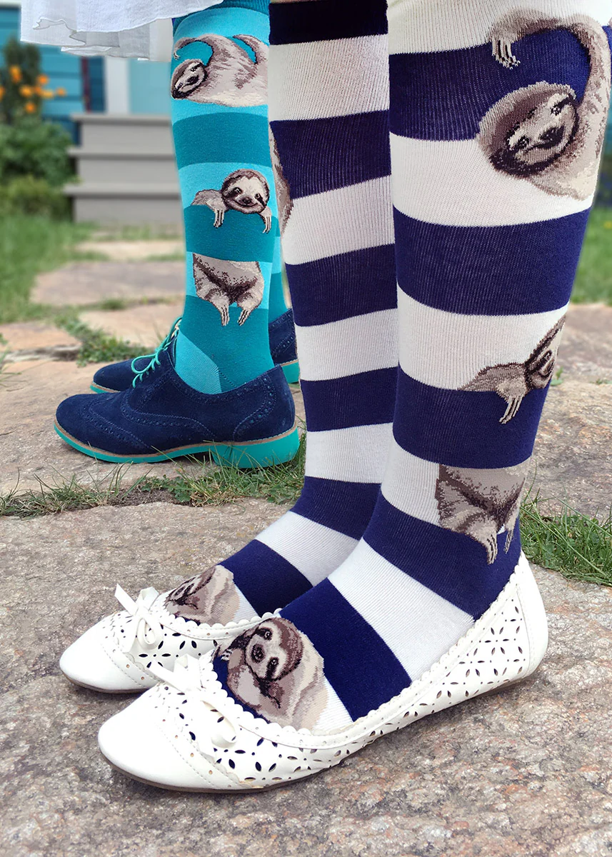 Sloth Stripe Knee Socks - Image 3