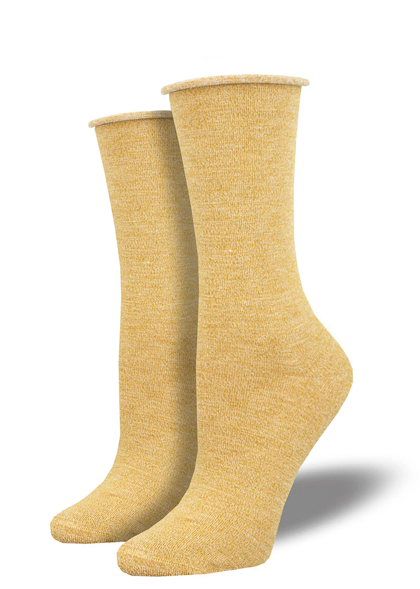 Solid Roll-Top Bamboo Socks - Image 3