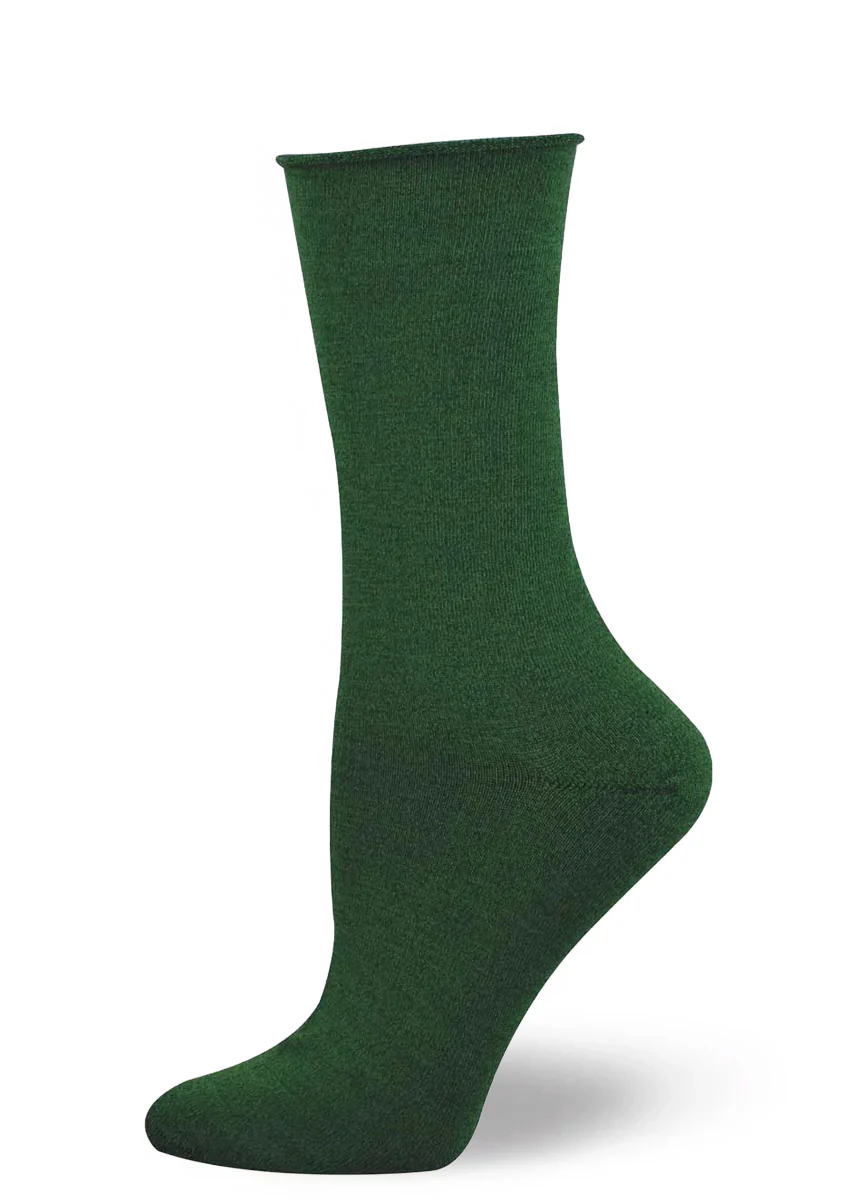 Solid Roll-Top Bamboo Socks - Image 4