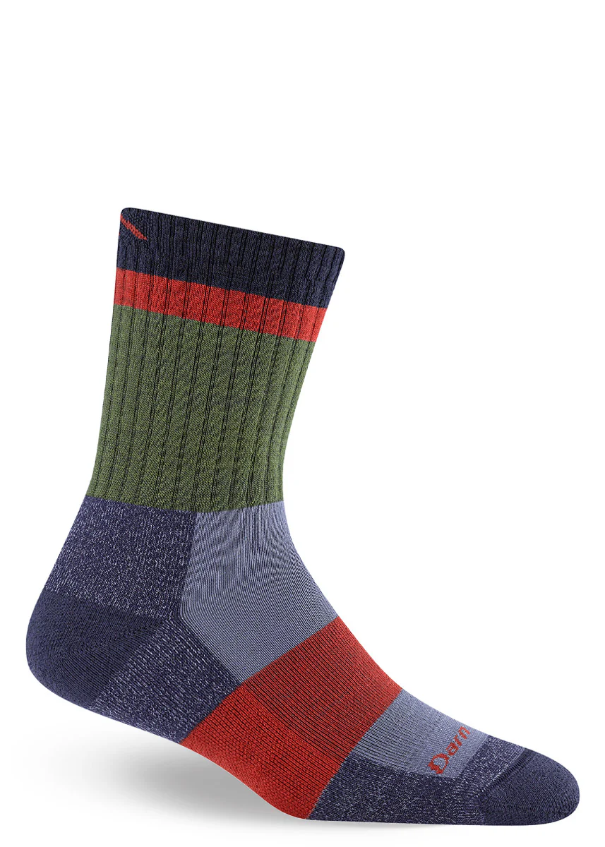 Women's Blackberry Heady Stripe Light Cushion Wool Hiking Socks
