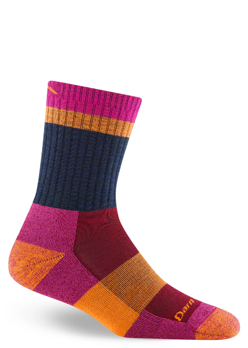 Women's Clover Heady Stripe Light Cushion Wool Hiking Socks